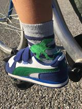 Close-up on AFO while bicylcing 1